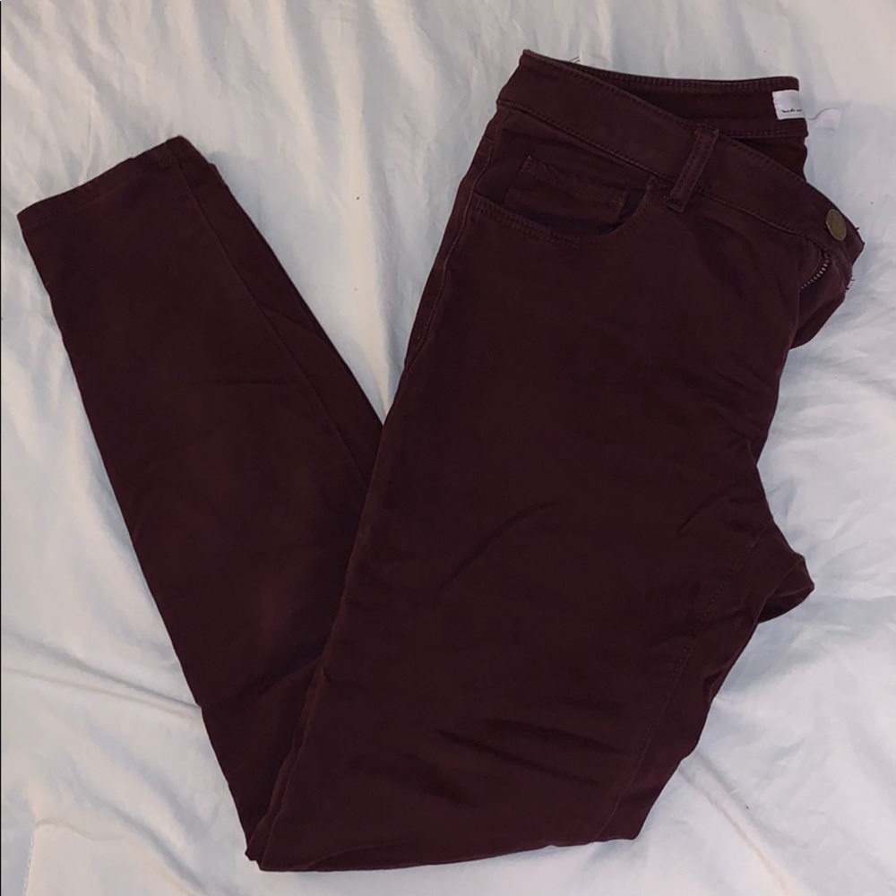 Loft High Waist Corduroy Skinny Pants